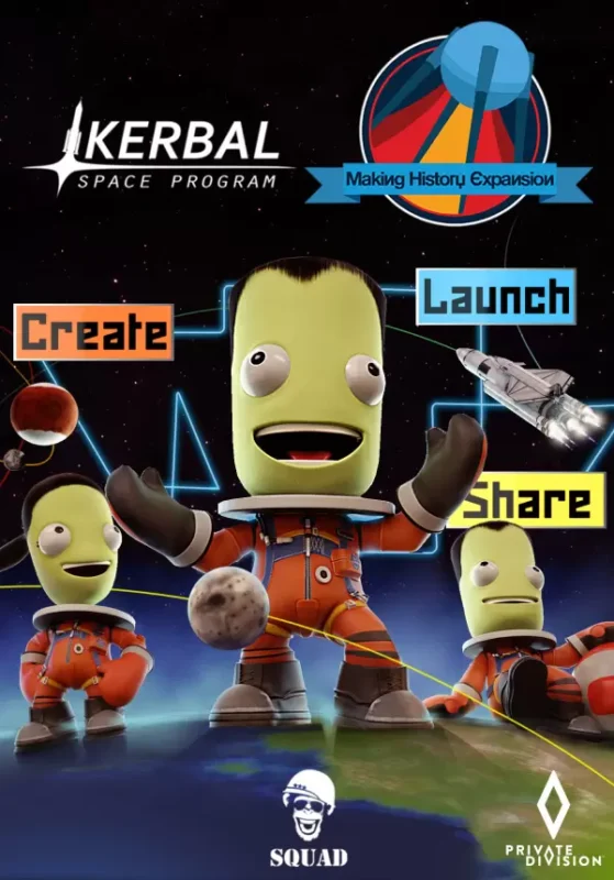Игра Kerbal Space Program: Making History (Steam; PC; Регион активации РФ+Страны СНГ)
