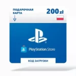 Карта оплаты Sony PlayStation: пополнение кошелька на 200 zl (Польша) (Playstation)